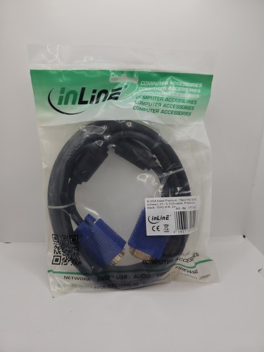 Inline vga kabel premium - s-vga,