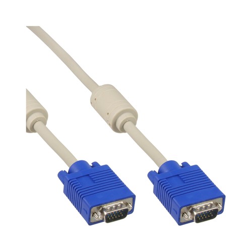 Inline vga kabel 15pol hd - s-vga,